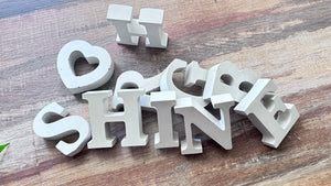 Mini Cement Letters