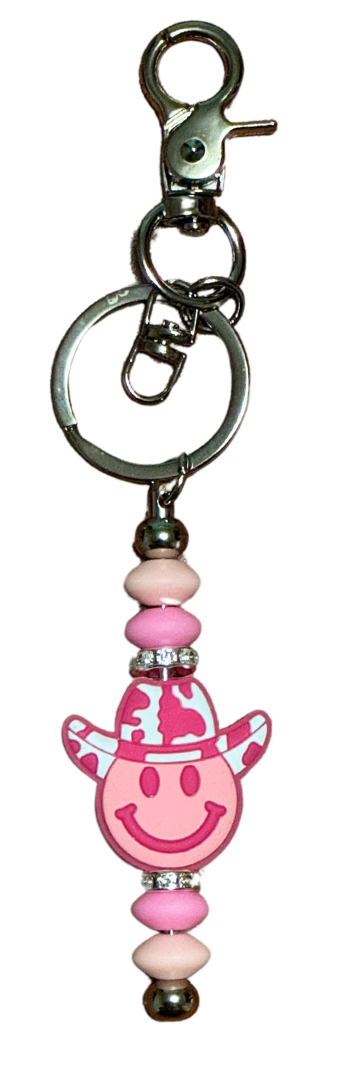 Pink cowboy Keychain