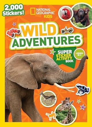 National Geographic Kids Wild Adventures Super Sticker Activity Book  924