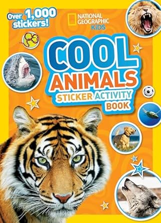 National Geographic Kids Cool Animals Sticker Activity Book: Over 1,000 stickers!  924