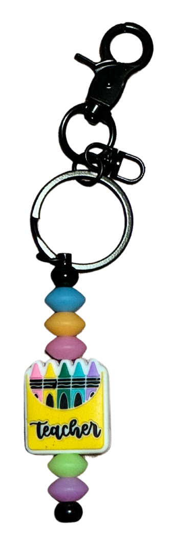 Crayon teacher Keychain