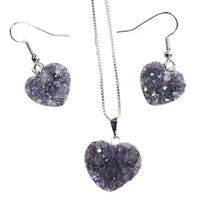 Load image into Gallery viewer, Amethyst Heart Sets
