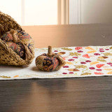 Fall Foliage Embroidered Table Runner