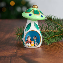 Load image into Gallery viewer, Mini Mushroom Ceramic Nativity
