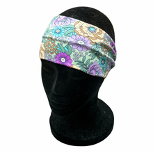 Load image into Gallery viewer, Aqua flowers headband
