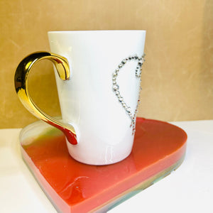 Rhinestone Design Coffee Mug