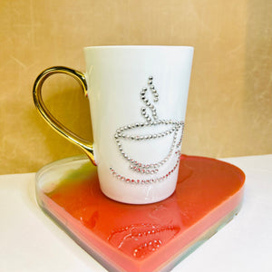 Rhinestone Design Coffee Mug