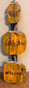 Fall Harvest Pumpkin Sign