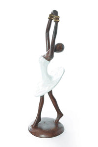 Ballerina in Relevé Burkina Bronze Sculpture