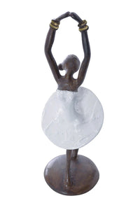 Ballerina in Relevé Burkina Bronze Sculpture