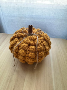 Crochet Bobble Stitch Pumpkin