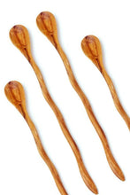 Load image into Gallery viewer, Spoons Wild Olive Wood Wavy Cocktail Set of 4
