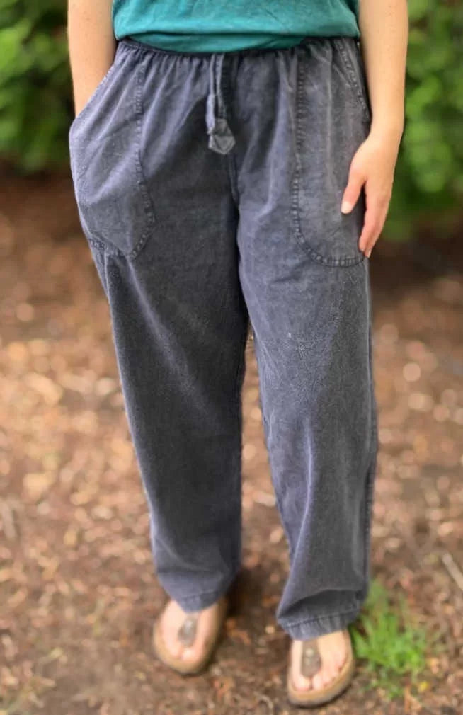 Enzyme-Washed Cotton Pant