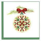 Quilled Traditional Ornament Christmas Card