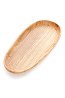 Load image into Gallery viewer, Shallow Wild Olive Wood Oval Serving Bowls
