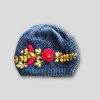 Floral Embroidered Hat - Cotton