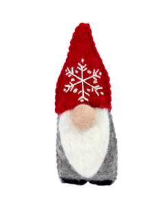 Felt Ornament: Snowflake Gnome