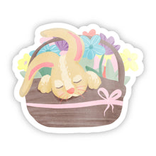 Load image into Gallery viewer, Easter Bunny in a Basket Easter Sticker

