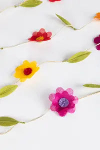 Silk Paper Flower Garland