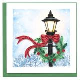 Quilled Holiday Lamp Post Card