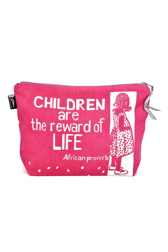 African Proverb Purse - Children are the Reward