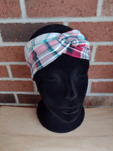 Load image into Gallery viewer, Teal Plaid Headband
