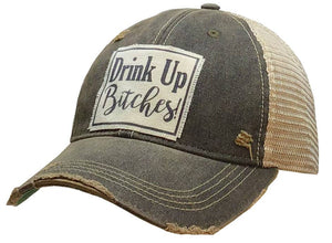 Drink Up Bitches Distressed Cap Unisex