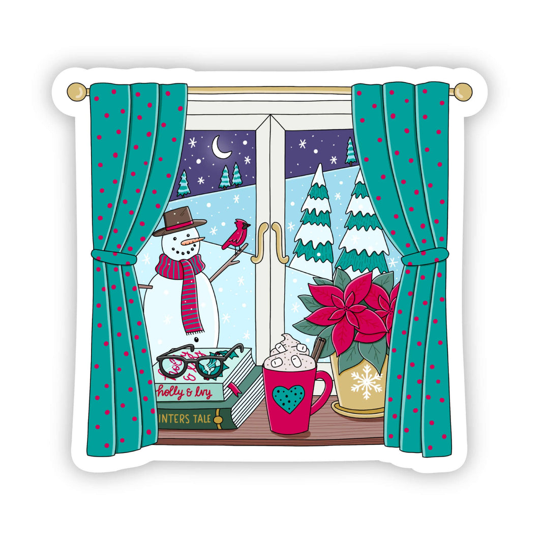Winter View Window Sticker