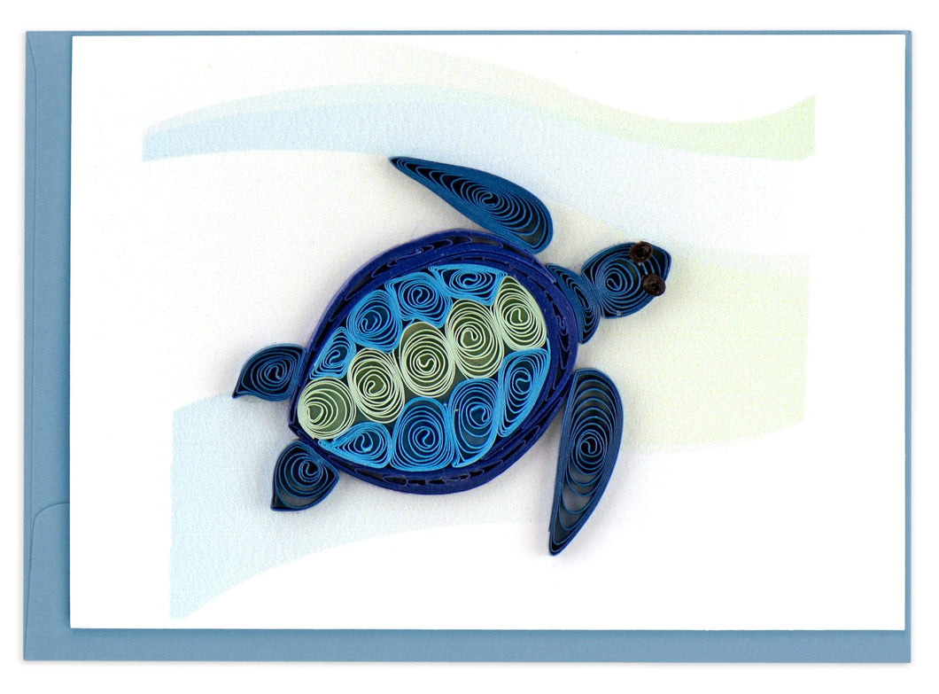 Quilled Turtle Gift Enclosure Mini Card