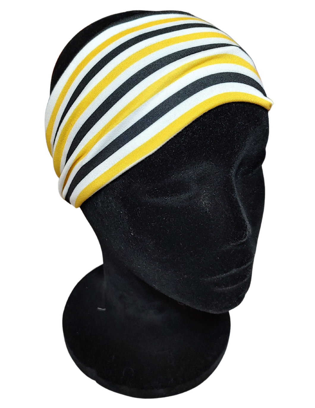 Yellow, White& Black Stripes Headband