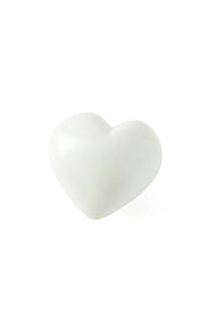 Natural White Soapstone Heart