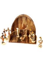 Load image into Gallery viewer, Banana Fiber Nativity Scene in Rounded Box
