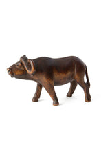 Load image into Gallery viewer, Kenyan Jacaranda Wooden Buffalo Sculpture

